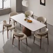 Ash Wood  Rectangular Dining Table Sets
