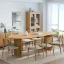 Oval Wood Dining Table with 2 Legs