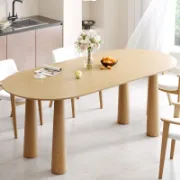Oval Wood Dining Table Kitchen Table
