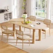 Oval Wood Dining Table Kitchen Table