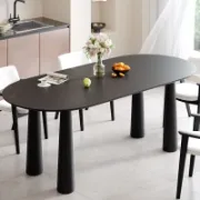 Oval Wood Dining Table Kitchen Table