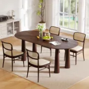 Oval Wood Dining Table Kitchen Table