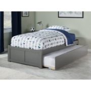 Minimalist Bed with Trundle for Kids