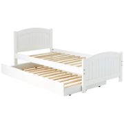 Cozy Twin Kids Bed with Trundle