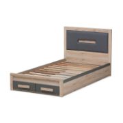 Twin Upholstered Platform Bed with Storage Drawers for Kids