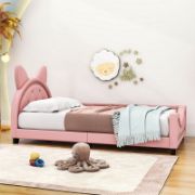 Kids' Cartoon Ears Twin Platform Bed