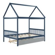 Kids' House Full Bed With Trundle