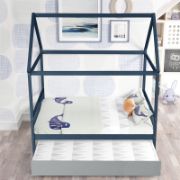 Kids' House Full Bed With Trundle
