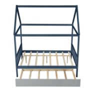Kids' House Full Bed With Trundle