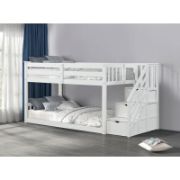 Kids' Twin-Over-Twin Bunk Bed with Storage Stairs