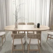 Oval Extendable Dining Table