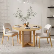 Round Wood Dining Table