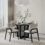 Round Wood Dining Table