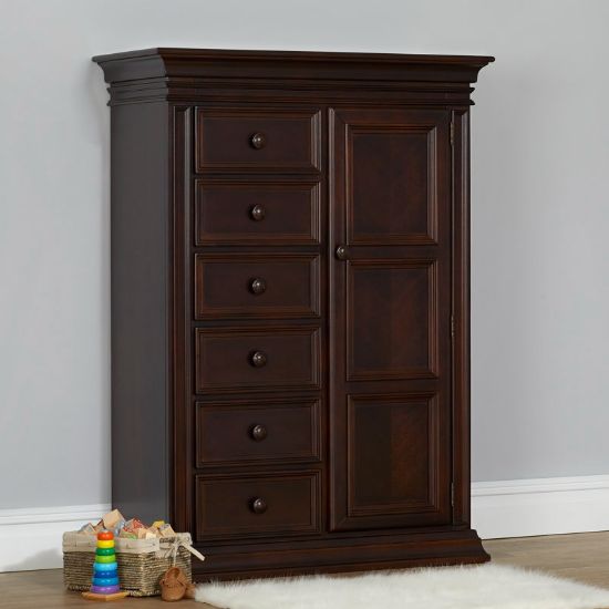 Classic Children's Wardrobe with 6 Drawers and Storage Door