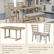 Person Trestle Dining Set