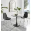 White Marble Round Dining Table And Chairs