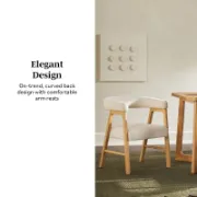5 Piece Round Solid Wood Dining Table Set