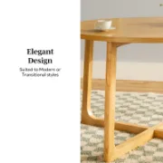 5 Piece Round Solid Wood Dining Table Set