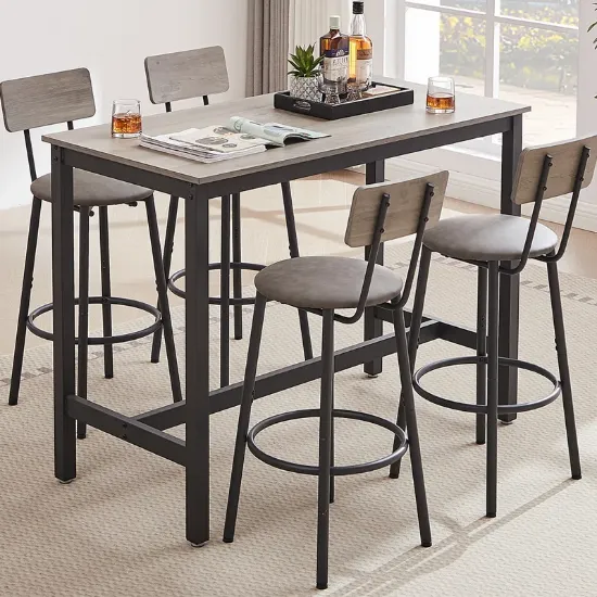 5-Piece Bar Table Set