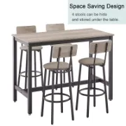 5-Piece Bar Table Set