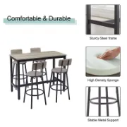 5-Piece Bar Table Set