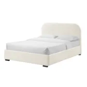 Platform Bed with Upholstered High Sides