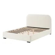 Platform Bed with Upholstered High Sides