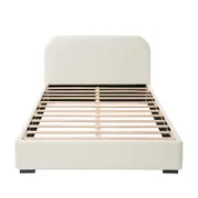 Platform Bed with Upholstered High Sides