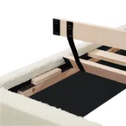 Platform Bed with Upholstered High Sides