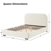 Platform Bed with Upholstered High Sides
