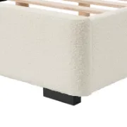 Platform Bed with Upholstered High Sides
