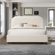 Platform Bed with Upholstered High Sides