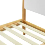 Japandi Style Boucle Upholstered Bed