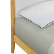 Japandi Style Boucle Upholstered Bed