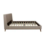 Mid-Century Modern Inspired Upholstered Bed