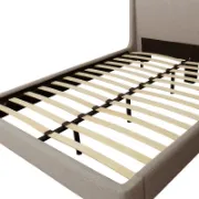 Mid-Century Modern Inspired Upholstered Bed