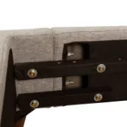 Mid-Century Modern Inspired Upholstered Bed