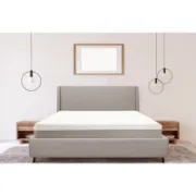 Mid-Century Modern Inspired Upholstered Bed