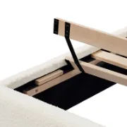 Boucle Platform Bed – Modern Style with Plush Texture