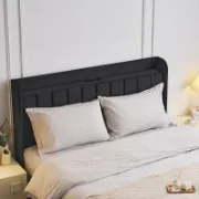 Upholstered Wingback Bed with USB Outlet