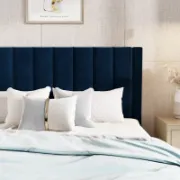 Upholstered Bed with Velvet