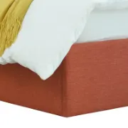 Modern Bed with Hydraulic Storage and Wingback Headboard