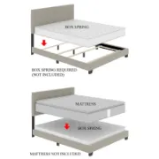 Upholstered Wingback Bed