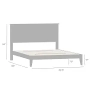Solid Wood Platform Bed with Elegant Design