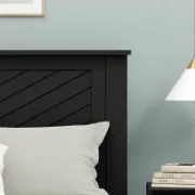 Solid Wood Platform Bed with Elegant Design