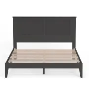 Solid Wood Platform Bed with Elegant Design
