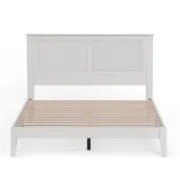 Solid Wood Platform Bed with Elegant Design