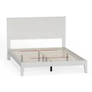 Solid Wood Platform Bed with Elegant Design