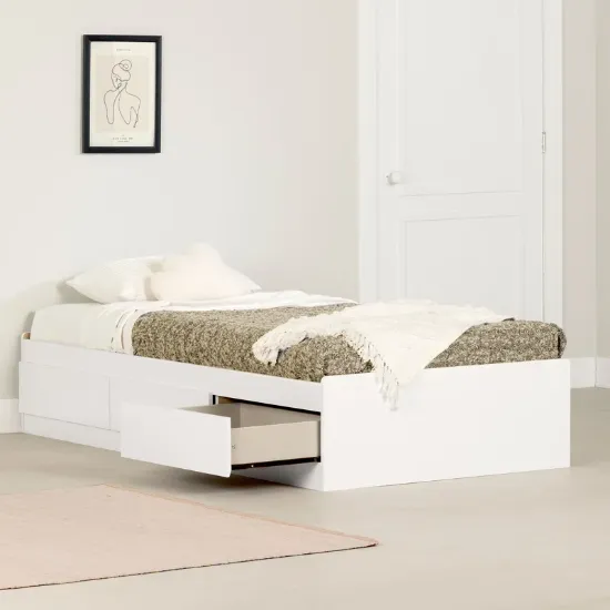 Storage Platform Bed with 3 Drawers