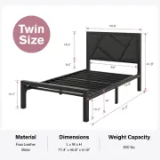 Leather Bed
